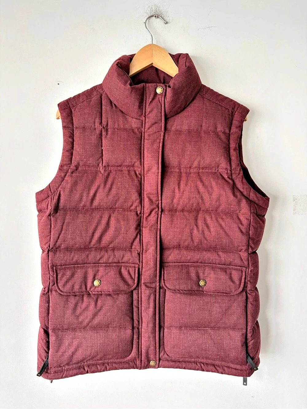 Filson Down Cruiser Vest Down Vest Burgundy Size Large